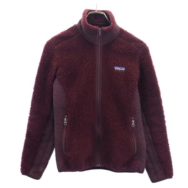 patagonia パタゴニア 23071 ボア ボア フリースジャケット XS えんじ系 アウトドア 裏メッシュ レディース