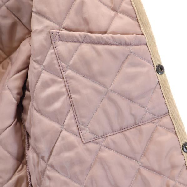 ラベンハム イギリス製 キルティングジャケット 36 ベージュ系 LAVENHAM 中綿 レディース
