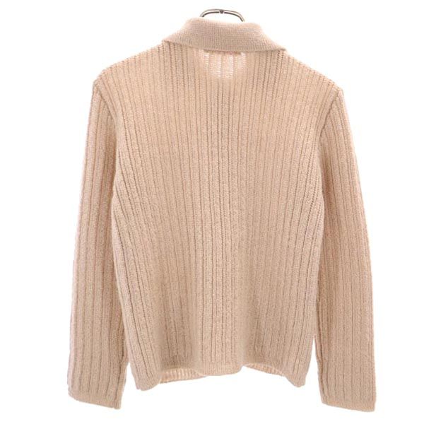 Paul Smith ポールスミス 透かし編み 長袖 アンサンブル M ベージュ 透かし編み カーディガン ノースリーブニット レディース