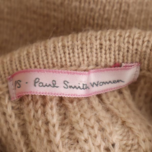 Paul Smith ポールスミス 透かし編み 長袖 アンサンブル M ベージュ 透かし編み カーディガン ノースリーブニット レディース