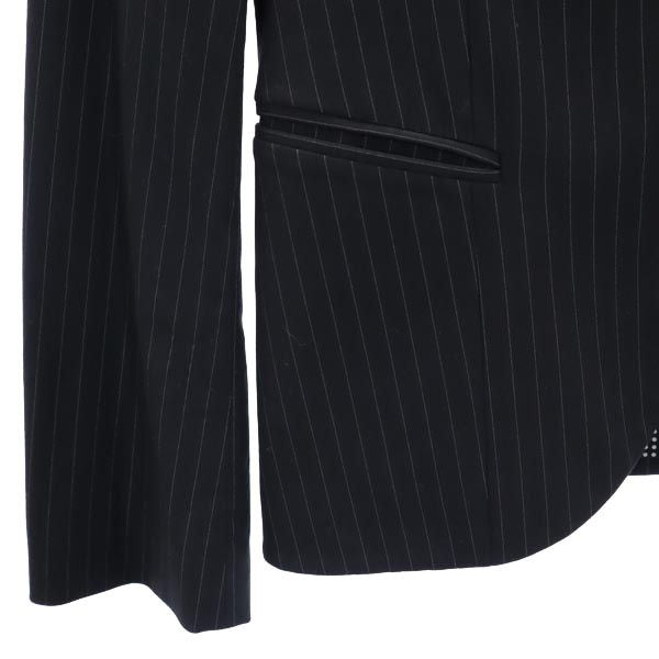 Emporio Armani エンポリオアルマーニ スカートスーツ 上下 セットアップ 上:38 下:36 黒系 テーラードジャケット レディース