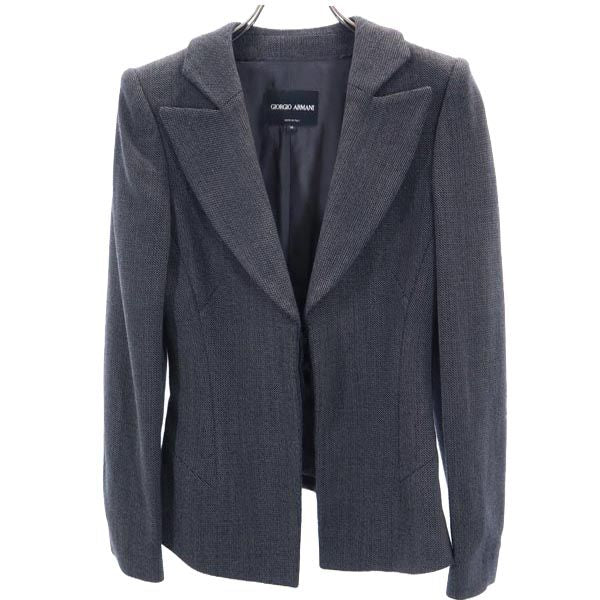 GIORGIO ARMANI ジョルジオアルマーニ イタリア製 パンツスーツ 上下 セットアップ 36 ダークグレー テーラードジャケット レディース