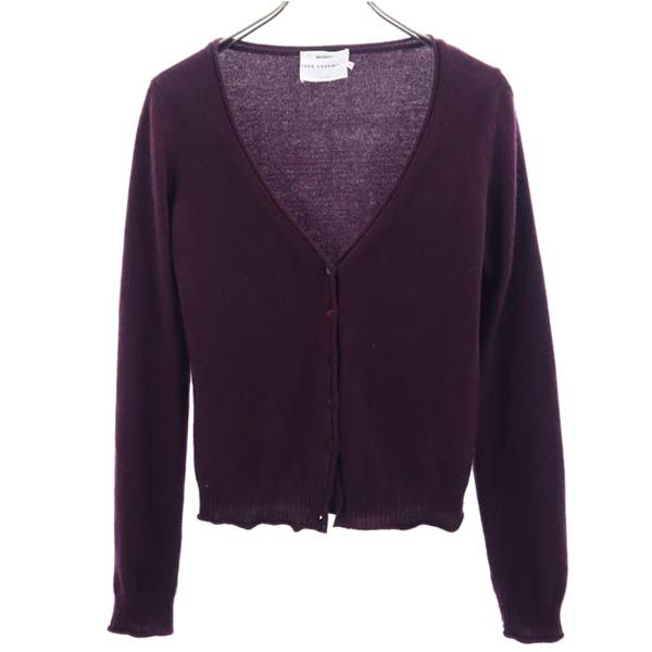 MAX&CO マックスアンドコー カシミヤ100% 長袖 ニット カーディガン S ボルドー Vネック レディース