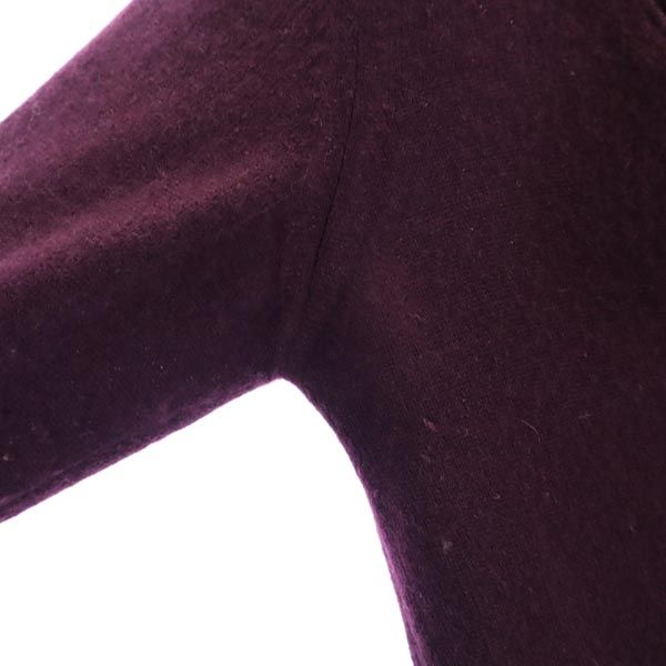 MAX&CO マックスアンドコー カシミヤ100% 長袖 ニット カーディガン S ボルドー Vネック レディース