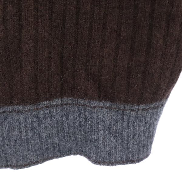 Paul Smith ポールスミス カシミヤブレンド ニット ジップジャケット M ブラウン系 メンズ