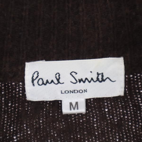 Paul Smith ポールスミス カシミヤブレンド ニット ジップジャケット M ブラウン系 メンズ