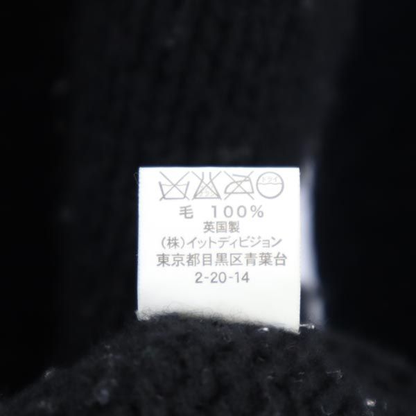 INVERALLAN インバーアラン 英国製 ウール 長袖 セーター 40 ブラック系 ニット メンズ