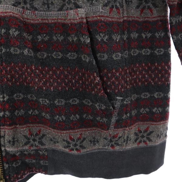 LOUNGE LIZARD ラウンジリザード 長袖 ジップパーカー 2 グレー系 メンズ