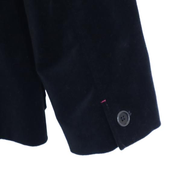 Paul Smith JEANS ポールスミスジーンズ ベロア調 テーラードジャケット 40 黒 レディース