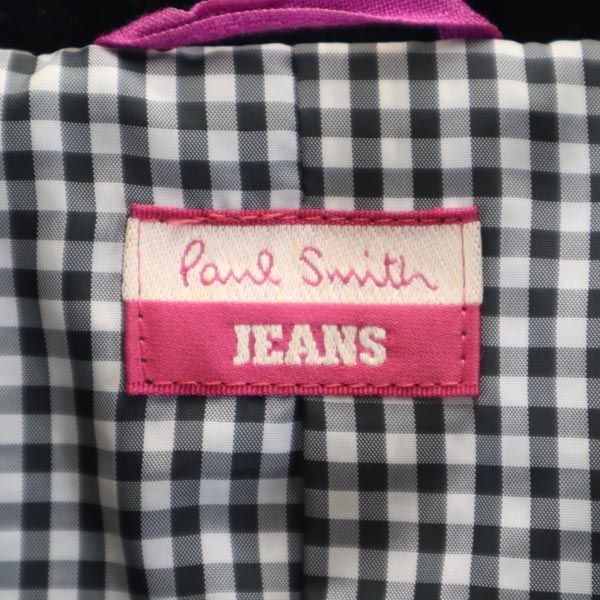 Paul Smith JEANS ポールスミスジーンズ ベロア調 テーラードジャケット 40 黒 レディース