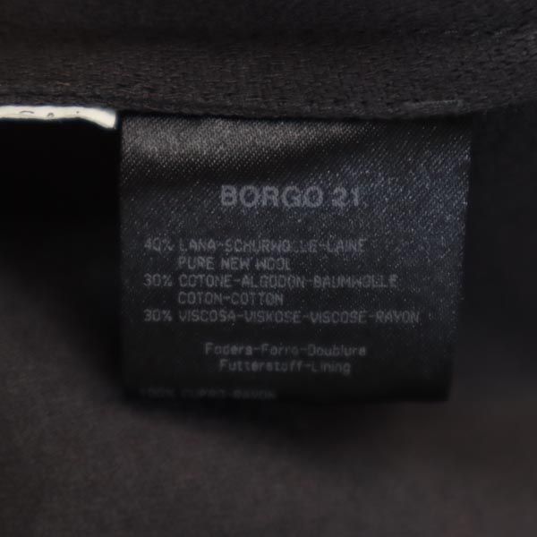 GIORGIO ARMANI ジョルジオアルマーニ イタリア製 ウールブレンド テーラードジャケット グレー メンズ