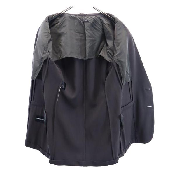 GIORGIO ARMANI ジョルジオアルマーニ イタリア製 ウールブレンド テーラードジャケット グレー メンズ