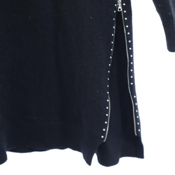 MARC JACOBS マークジェイコブス ウール 長袖 ニット ワンピース S ネイビー系 レディース