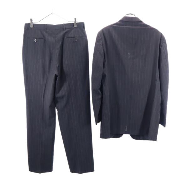 ARMANI アルマーニ イタリア製 ストライプ柄 スーツ 上下 セットアップ グレー系 テーラードジャケット メンズ