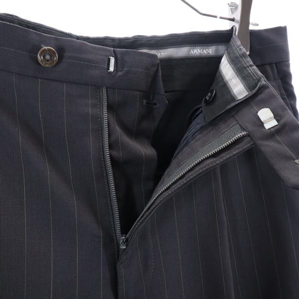 ARMANI アルマーニ イタリア製 ストライプ柄 スーツ 上下 セットアップ グレー系 テーラードジャケット メンズ