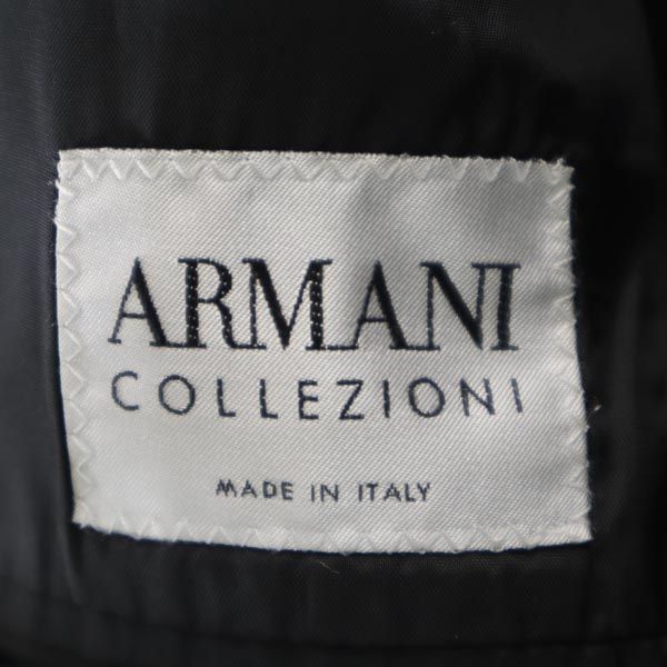 ARMANI アルマーニ イタリア製 ストライプ柄 スーツ 上下 セットアップ グレー系 テーラードジャケット メンズ
