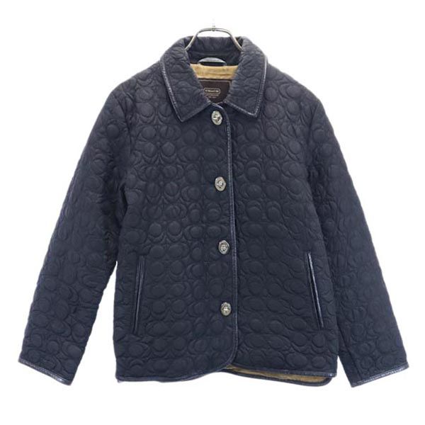 COACH コーチ キルティングジャケット XS 黒 レディース