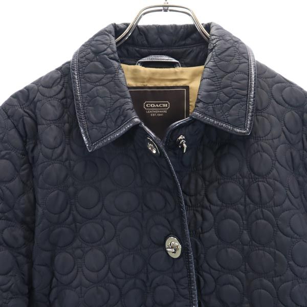 COACH コーチ キルティングジャケット XS 黒 レディース