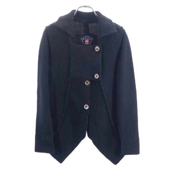 MARITHE + FRANCOIS GIRBAUD マリテフランソワジルボー ニット ウールジャケット M ブラック系 レディース