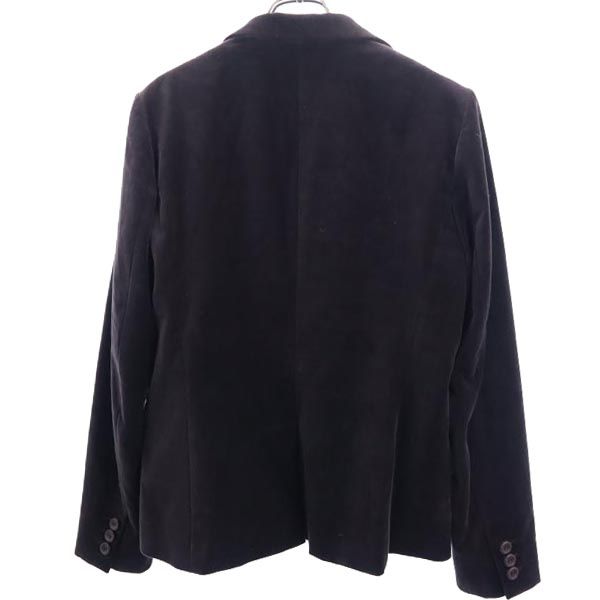 MAX MARA WEEKEND マックスマーラ ウイークエンド テーラードジャケット 44 ブラウン ベロア調 レディース