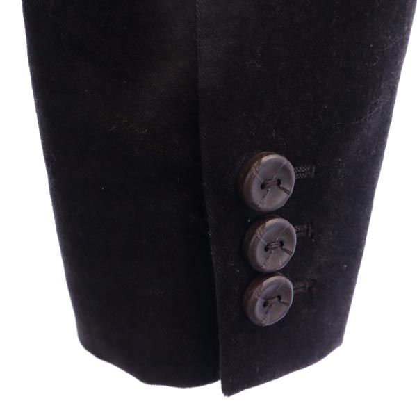 MAX MARA WEEKEND マックスマーラ ウイークエンド テーラードジャケット 44 ブラウン ベロア調 レディース