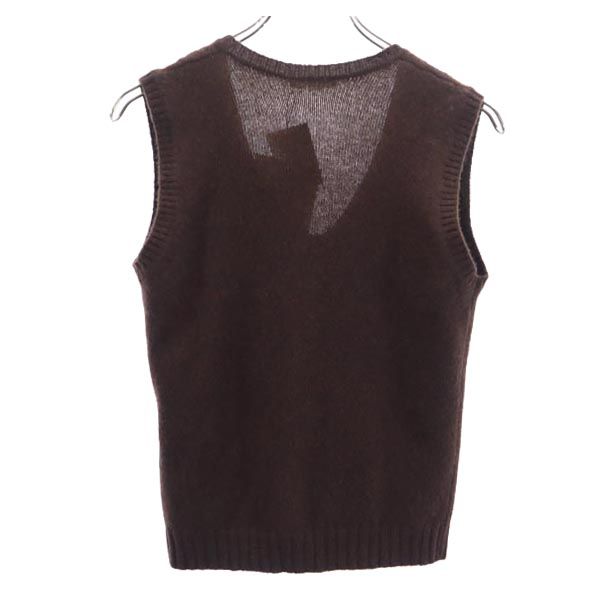 未使用 PAULE KA ポールカ イタリア製 カシミヤブレンド ニットベスト M 茶系 レディース