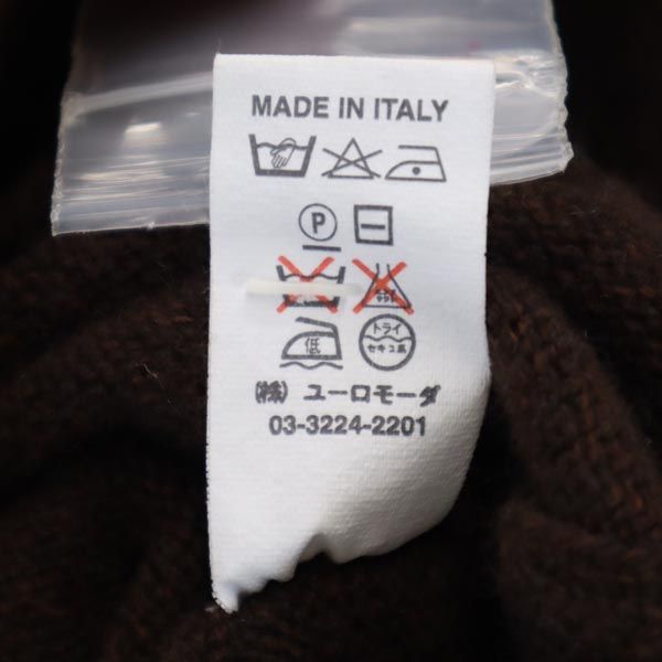 未使用 PAULE KA ポールカ イタリア製 カシミヤブレンド ニットベスト M 茶系 レディース