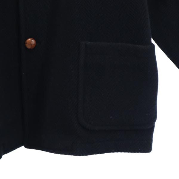 MONTGOMERY by Tibbett モンゴメリー ウールジャケット M 黒 クルミボタン メンズ