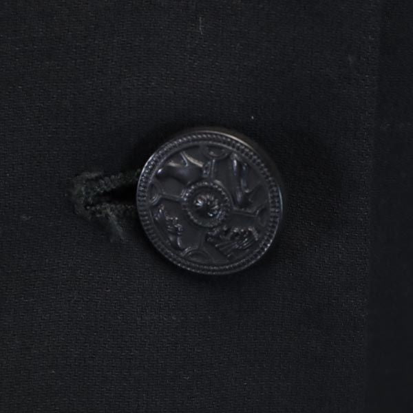 Salvatore Ferragamo サルヴァトーレフェラガモ イタリア製 ウール ノーカラージャケット 40 ブラック系 レディース