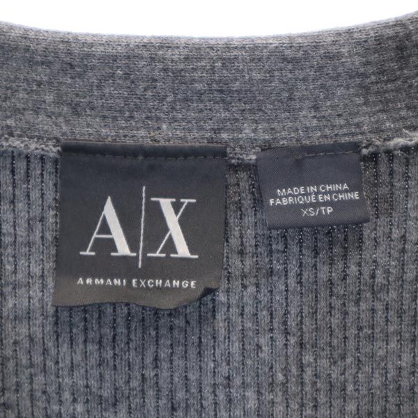 ARMANI EXCHANGE アルマーニエクスチェンジ 千鳥格子 長袖 コットン ニット XS グレー系 セーター レディース