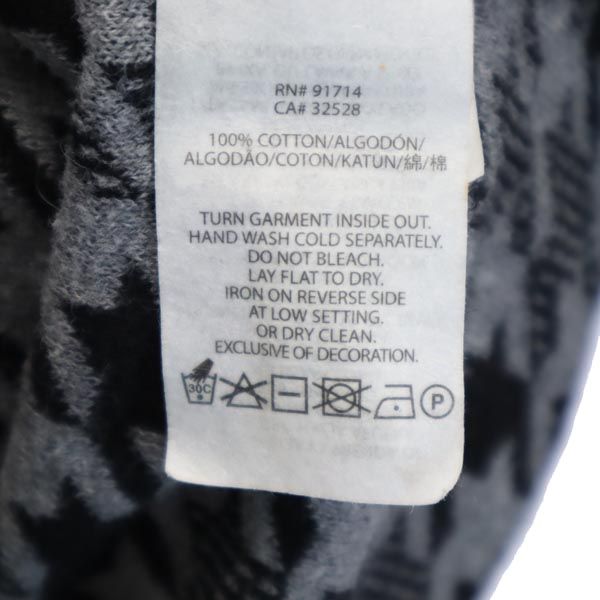 ARMANI EXCHANGE アルマーニエクスチェンジ 千鳥格子 長袖 コットン ニット XS グレー系 セーター レディース