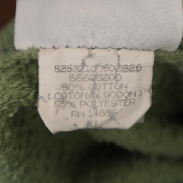 Lee リー 90s オールド USA製 ヘビーウエイト 長袖 スウェット トレーナー XL 緑系 メンズ