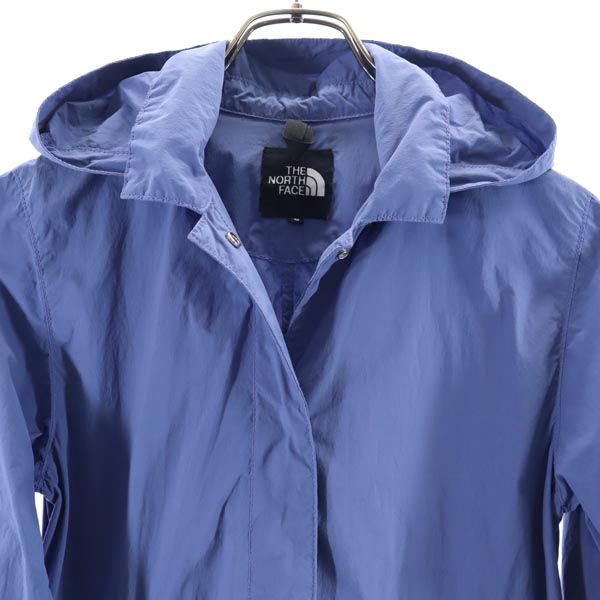 THE NORTH FACE ザノースフェイス NPW21767 ナイロンジャケット S ブルー フード レディース