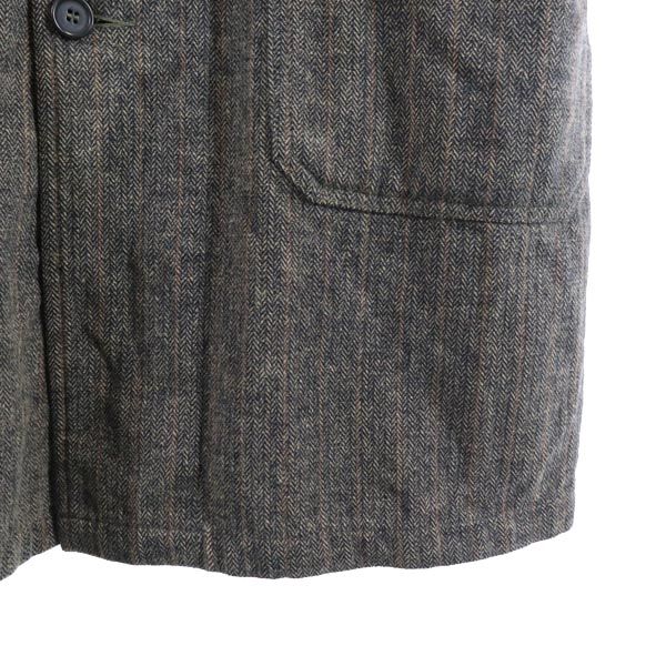 VETRA LE LUDE FRANCE ベトラルリュドフランス フランス製 ヘリンボーン ストライプ柄 ジャケット 16 ブラウン系 メンズ