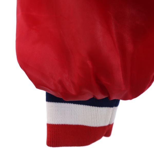 Swingster スウィングスター 90s オールド CIVIC STADIUM スタジャン L レッド系 裏キルト ナイロンジャケット メンズ