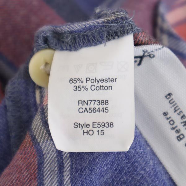 RIVET&THREAD チェック柄 長袖 シャツ XS レッド系 RIVET&THREAD レディース