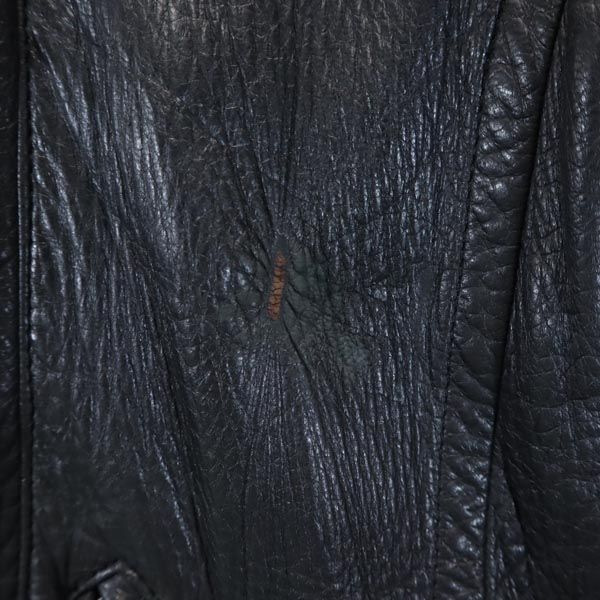 chikako レザー ライダースジャケット 黒 レディース