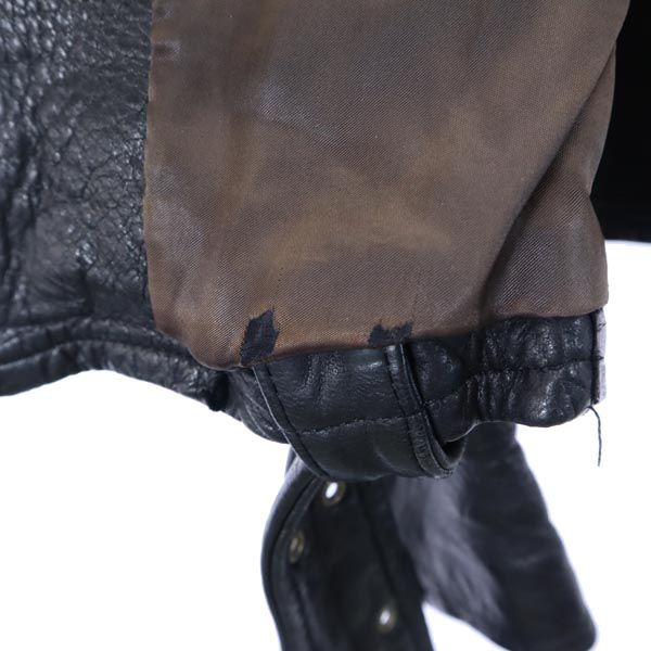 chikako レザー ライダースジャケット 黒 レディース