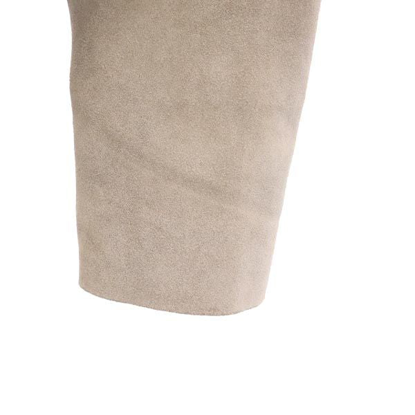 COACH コーチ 牛革 スエード レザージャケット XS ベージュ系 収納カバー付き 本皮 レディース