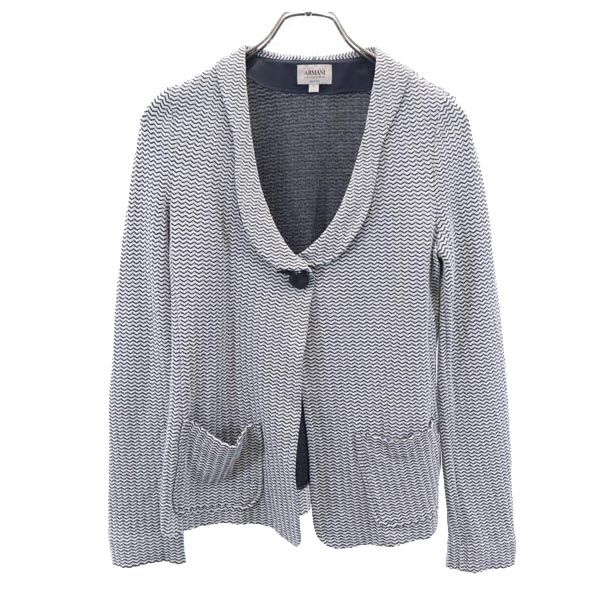 ARMANI COLLEZIONI アルマーニコレッツォーニ 総柄 ジャケット 42 グレー系 レディース