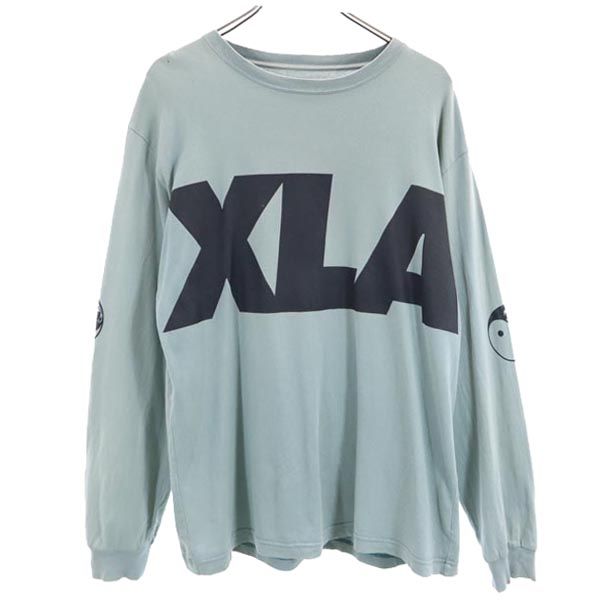XLARGE エクストララージ 長袖 Tシャツ M グリーン系 ロンT デカロゴ メンズ