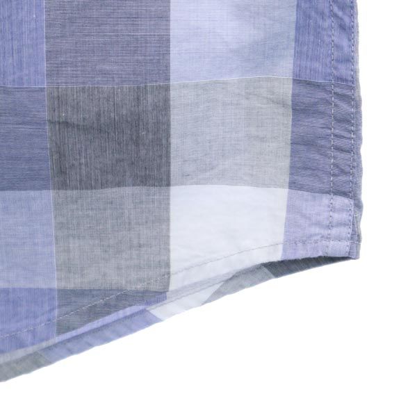 ARMANI EXCHANGE アルマーニエクスチェンジ チェック 長袖 シャツ S ブルー系 メンズ