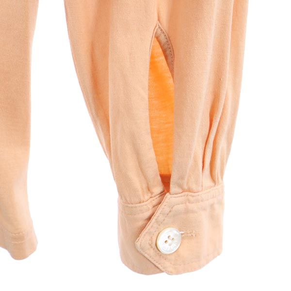 MARC JACOBS マークジェイコブス 長袖 ハーフボタン ボタンダウンシャツ S オレンジ カットソー ウエスタン調 レディース