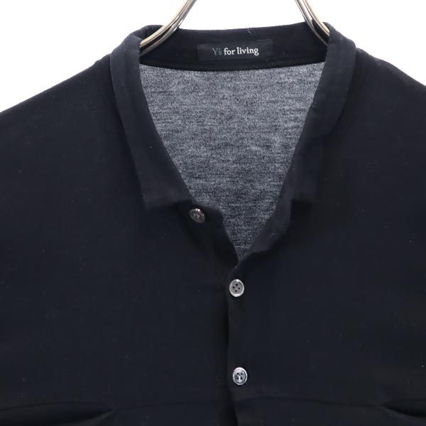 ワイズフォーリビング 長袖 シャツ ブラック Y's for living カットソー レディース