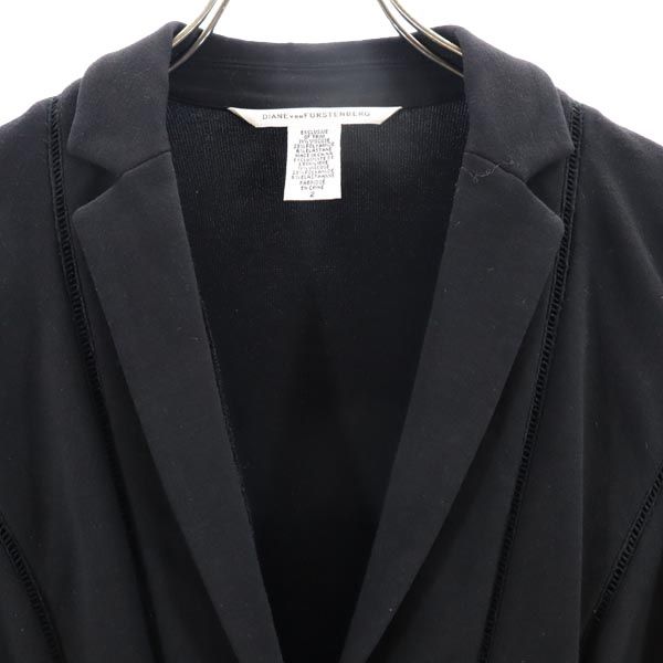 DIANE VON FURSTENBERG ダイアンフォンファステンバーグ テーラードジャケット 2 ブラック系 レディース