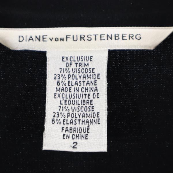 DIANE VON FURSTENBERG ダイアンフォンファステンバーグ テーラードジャケット 2 ブラック系 レディース