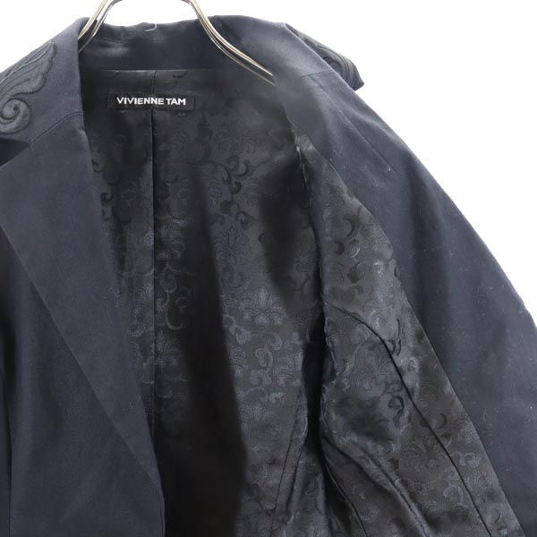 VIVIENNE TAM ヴィヴィアンタム 日本製 テーラードジャケット 0 ブラック系 レディース