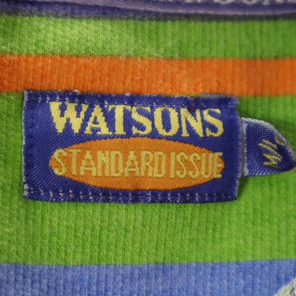 WATSONS STANDARD ISSUE ボーダー 長袖 ポロシャツ M/L メンズ