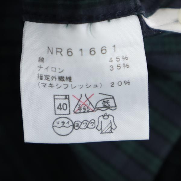 THE NORTH FACE ノースフェイス NR61661 チェック柄 長袖 シャツ S 緑系 アウトドア レディース