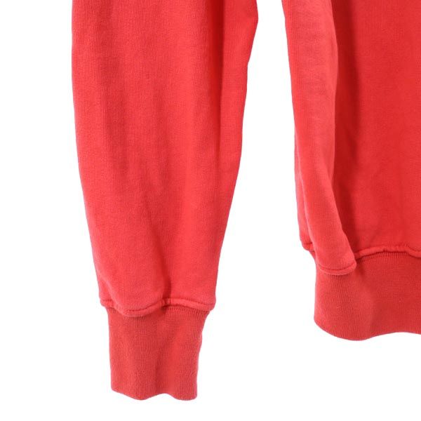 THA EDITOR ジエディター イタリア製 プリント 長袖 スウェット トレーナー XS 赤 メンズ